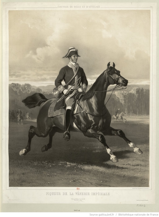 Piqueux de la Vènerie impériale par Alfred de Dreux - Estampe - 1862 - © BNF